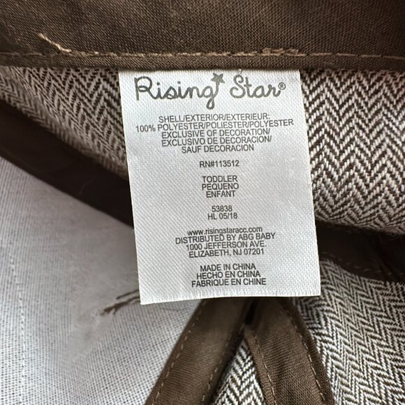 Rising Star Toddler Hat Turkey Thanksgiving Brown Baseball Cap Adjustable - Picture 7 of 8